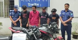 টাঙ্গাইলে ডাকাতি ও ছিনতাইয়ের মামলায় গ্রেপ্তার ৪